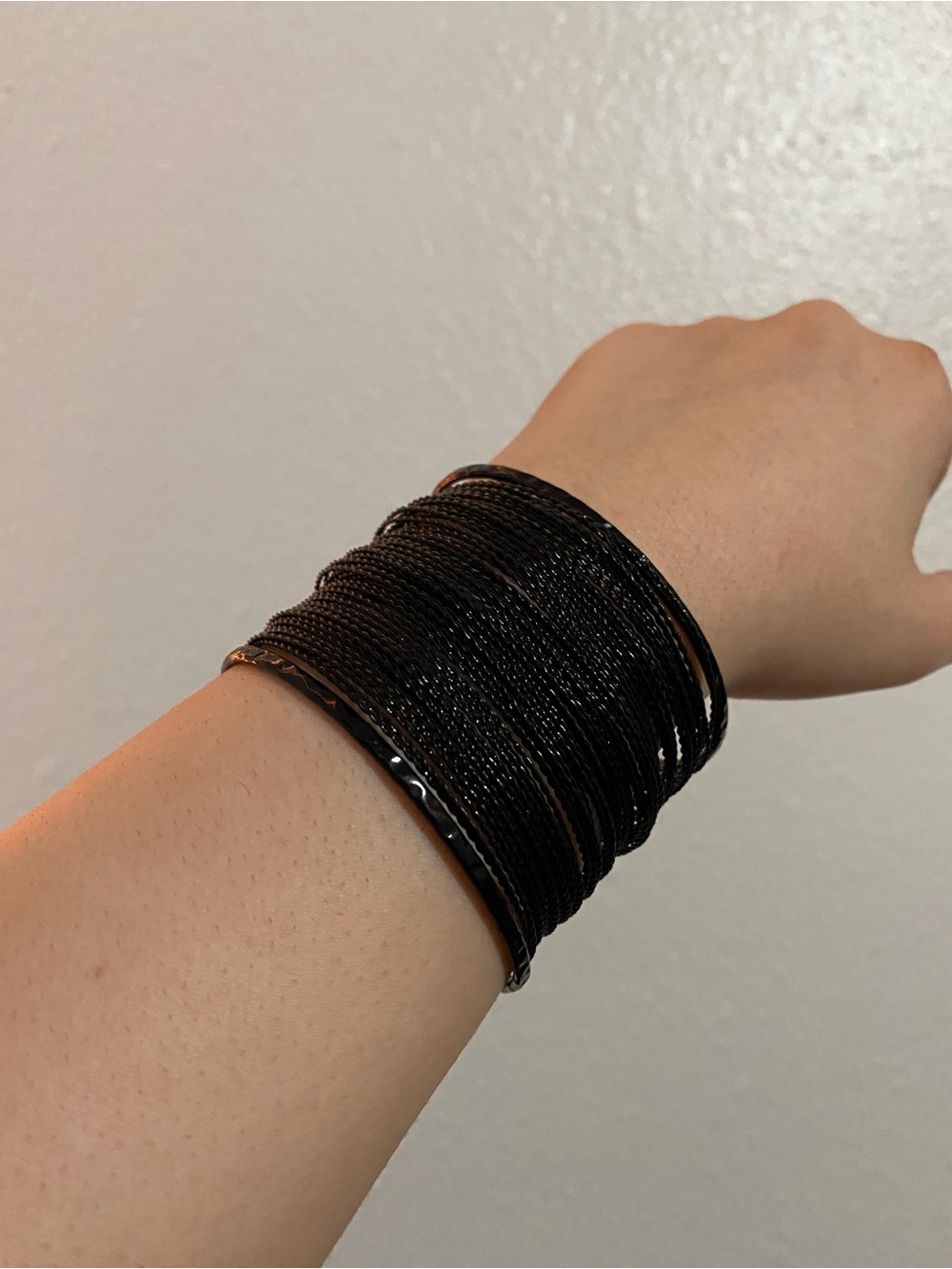 black cuff bracelet